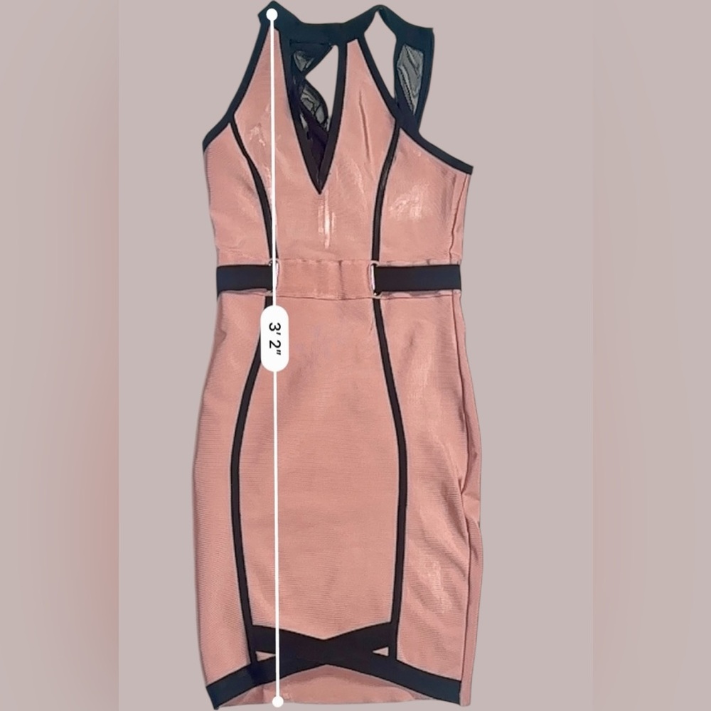 Valiant Paris Mesh Cutout Bodycon Dress L - Picture 12 of 12